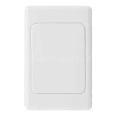 Keystone Wall Plate, Australia Type, 115.5X74mm, Blank, White