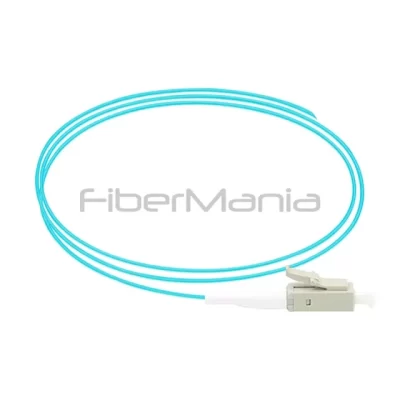 LC/UPC Simplex Fiber Optic Pigtail OM3 50/125um Aqua 1M