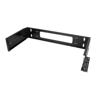 2U Adjustable Hinged Wall Mount Bracket 3.5"x19"x9 to 12.5"