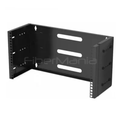 6U Adjustable Hinged Wall Mount Bracket 10.5"x19"x9 to 12.5"