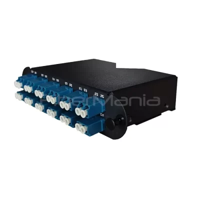 24F MTP Male to LC Duplex Fiber Cassette 12-Port OS2 CCH-Compatible Flangeless