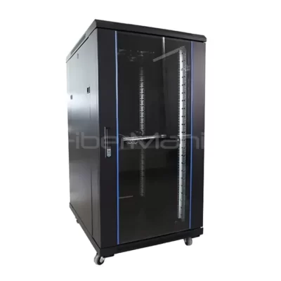 F2 Series 27U Floor-stand Network Cabinet With Toughened Glass Door 600x1000x1388mm