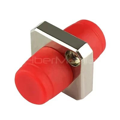 FC-FC Single Mode Simplex Metal Fiber Optic Adapter Square