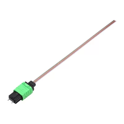 MPO/APC Male Ribbon Pigtail Bare Fiber 12 Fibers OS2 Single Mode 9/125 0.15M