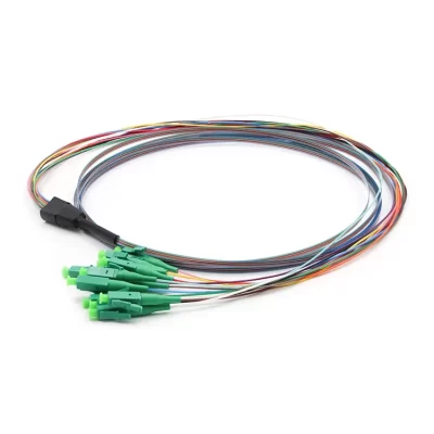 LC/APC Single Mode 12 Cores Ribbon Bare Fiber Pigtail 3M