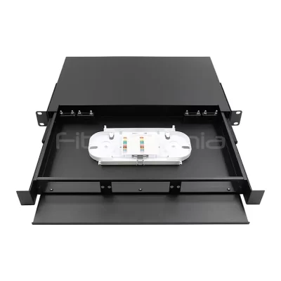 1U 19-inch Sliding Rack Mount Fiber Optic Patch Panel Accommodates 3 LGX Adapter Panels