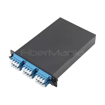 LGX Fiber Splice Cassette With Splicing Module and 6 Ported LC/UPC Quad Adapters & Pigtails