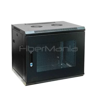 FSP07 Series 9U Single Section Wall Mounted Cabinet With High Density Vented Door 600x450x500mm