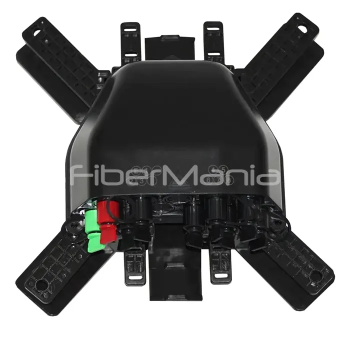 10 Ported Optical Fiber Terminal CTO Box, Holds 1*9 PLC Splitter, 200x195x80mm