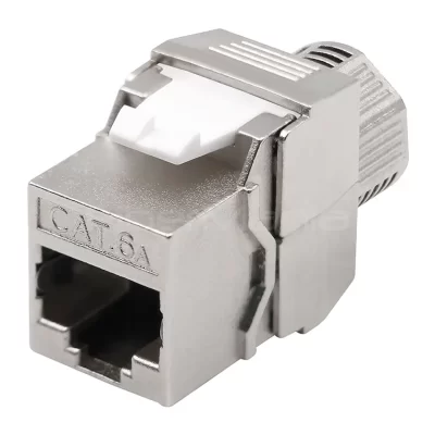 CAT.6A FTP Zinc Die-casting Toolless Keystone Jack, 180 Degree