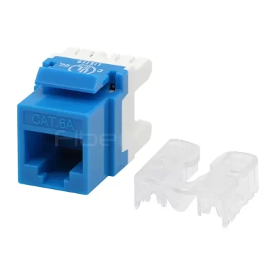 CAT.6A UTP Keystone Jack, Short Body, Blue