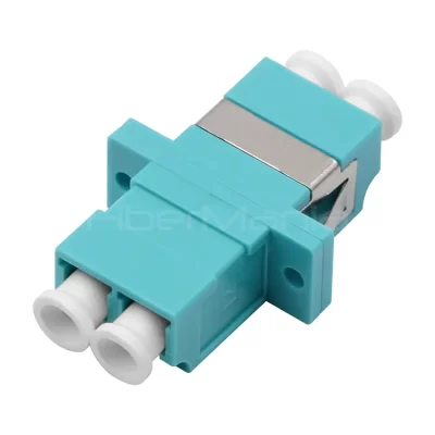 LC-LC OM3 Multimode Duplex Plastic Fiber Optic Adapter