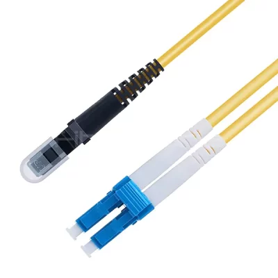 LC/UPC-MTRJ/PC Duplex OS2 SM Fiber Optic Patch Cable 1 Yellow OFNR