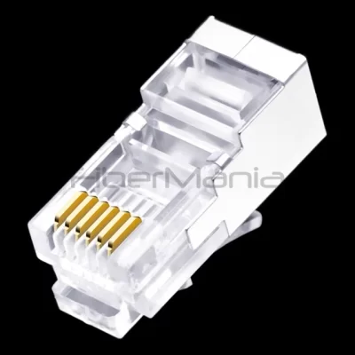 CAT.3 FTP RJ12 6P6C Long Body Modular Plug With Copper Shell