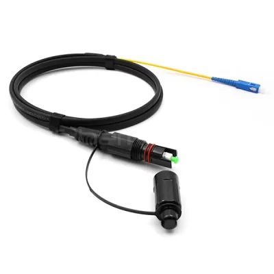 FTTA OptiTap SC/APC to SC/UPC Patch Cord 9/125 OS2 | IP67 Outdoor Fiber Cable 4.8mm LSZH 1M