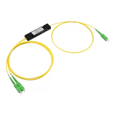 1x2 PLC Splitter ABS Module SC/APC | 2.0mm Ruggedized Fiber PLC Splitter 2M