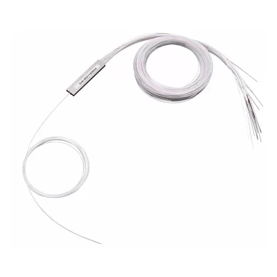 1X16 PLC Splitter Steel Tube 0.9mm Fiber 0.5M No Connectors