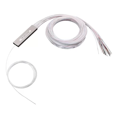 1X32 PLC Splitter Steel Tube 0.9mm Fiber 0.5M No Connectors