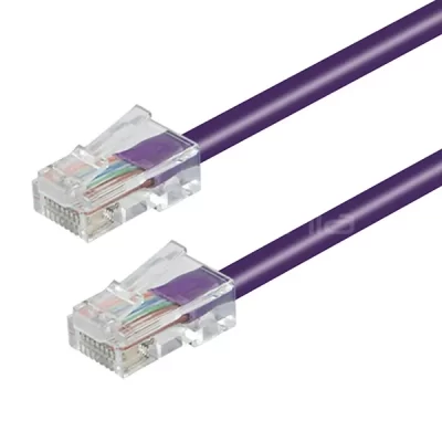 CAT.5E Non-booted Patch Cable Purple 10FT