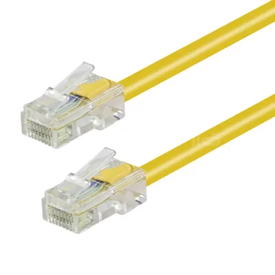 CAT.5E Non-booted Patch Cable Yellow 10FT