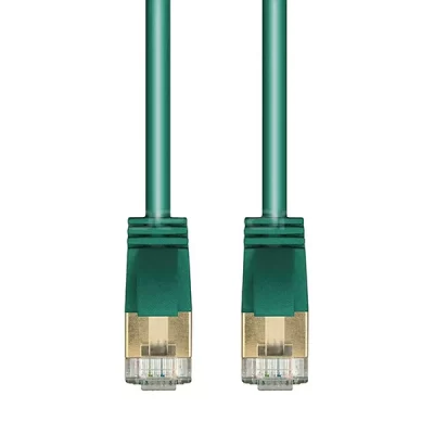 CAT.6A STP Slim Patch Cable 36AWG 10FT Green