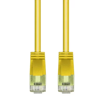 CAT.6A STP Slim Patch Cable, 36AWG, Yellow, 10FT