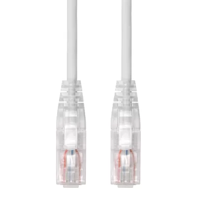 CAT.6A UTP Slim Patch Cable 28AWG White 3FT