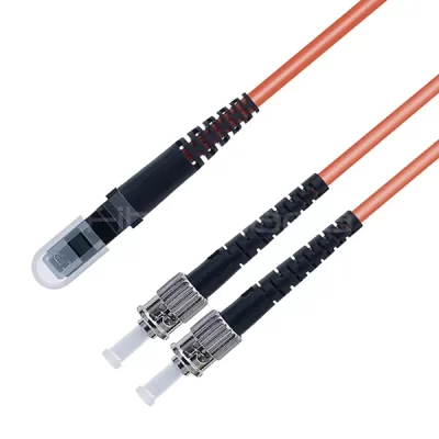 ST/UPC to MTRJ/PC Duplex OM1 Fiber Patch Cable 3.0mm Orange 1M