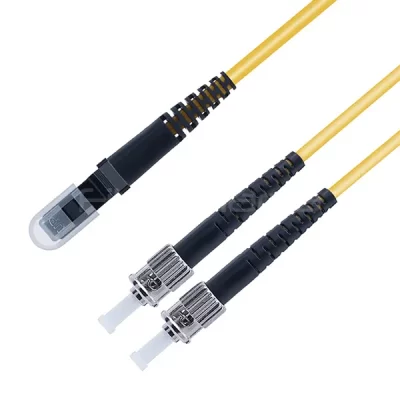 ST/UPC to MTRJ/PC OS2 Single Mode Duplex Fiber Patch Cable 9/125 OFNR 1m