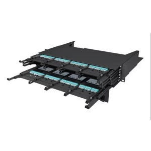 2U ultra HD fiber patch panel 288 core 24 cassette high density modular rack