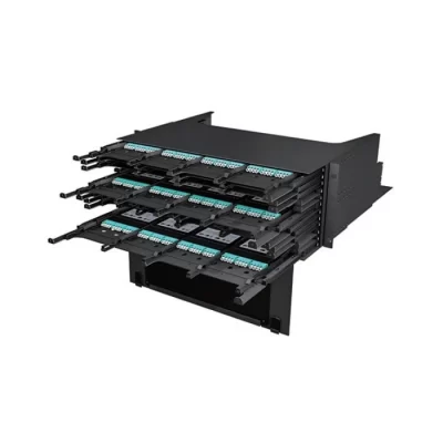 4U ultra HD fiber patch panel 576 core 48 cassette high density modular rack