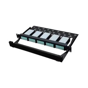 120 core 1U ultra high density fiber patch panel with 5 modular fiber optic cassettes