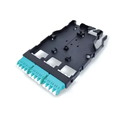 HD MPO to 12 LC adapter cassette 3 quad high density fiber module