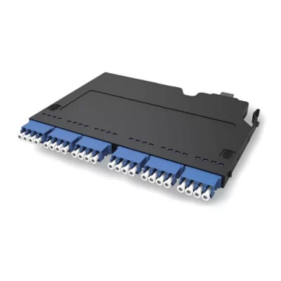 MPO to 24 LC fiber optic cassette 24 fiber 6 quad high density module