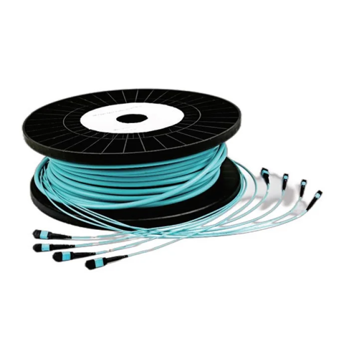4x MPO to 4x MPO trunk patch cord 48 72 96 fiber high density MPO cable