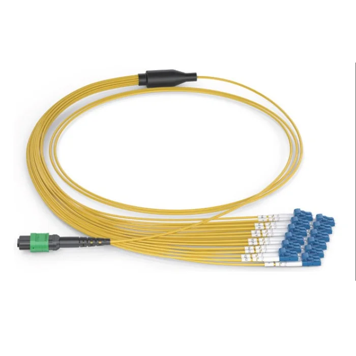 MPO to LC 24F fanout patch cord 24 fiber breakout cable