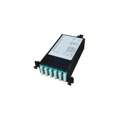 MPO to 24 LC adapter cassette 24 core 6 quad high density fiber module