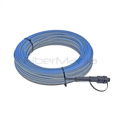 Mini SC/APC waterproof FTTA fiber drop cable with IP67/IP68 protection, G657A1 fiber, plug-and-play design for outdoor deployment.