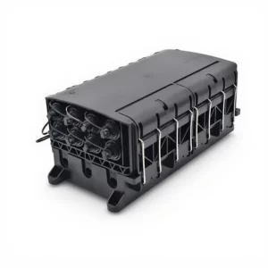 FTTA fiber optic splice enclosure with hardened SuperTap OptiTap-compatible adapters for outdoor fiber network installation and splicing.
