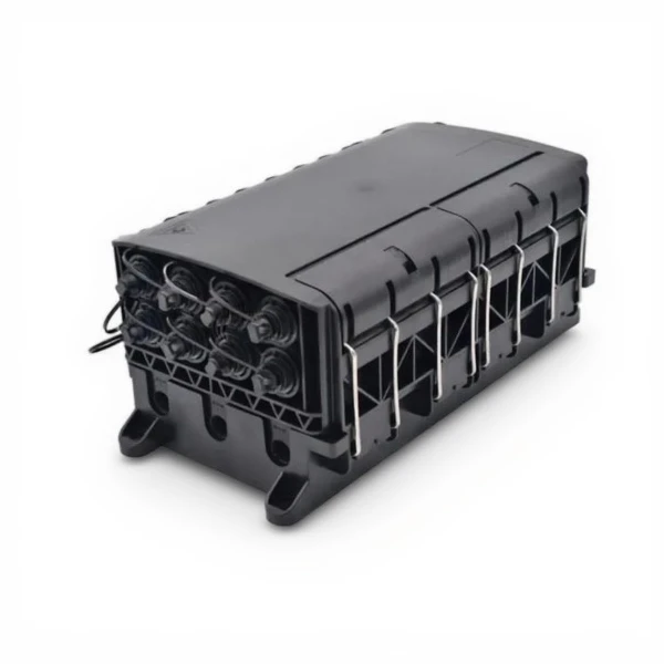 FTTA fiber optic splice enclosure with hardened SuperTap OptiTap-compatible adapters for outdoor fiber network installation and splicing.