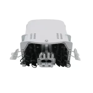 FTTH wall mounted 16 port fiber NAP box with PLC splitter and waterproof adapters pre-connectorized enclosure for outdoor FTTH fiber distribution network