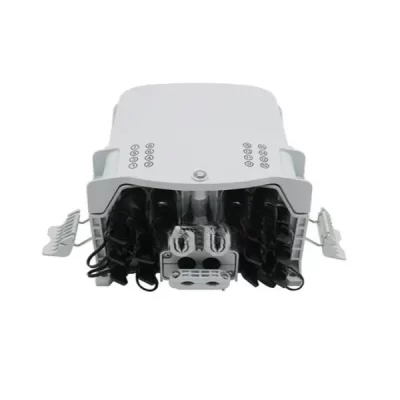 FTTH wall mounted 16 port fiber NAP box with PLC splitter and waterproof adapters pre-connectorized enclosure for outdoor FTTH fiber distribution network
