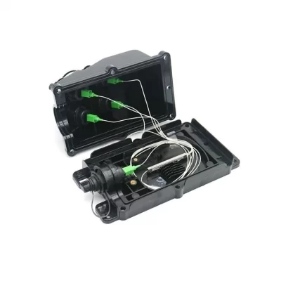 fiber optic MST multiport service terminal with PLC splitter outdoor enclosure