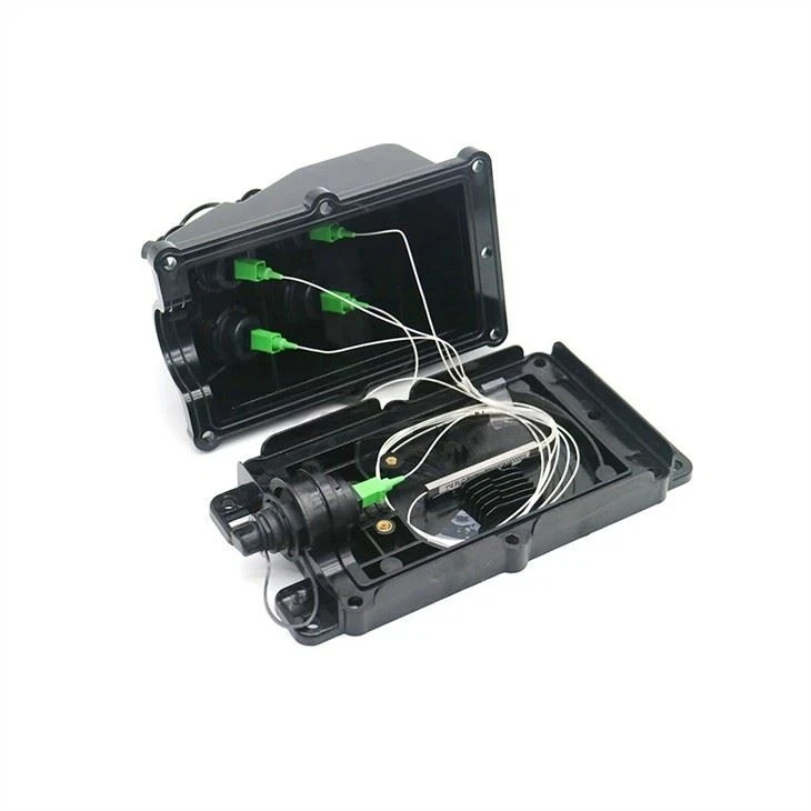 fiber optic MST multiport service terminal with PLC splitter outdoor enclosure