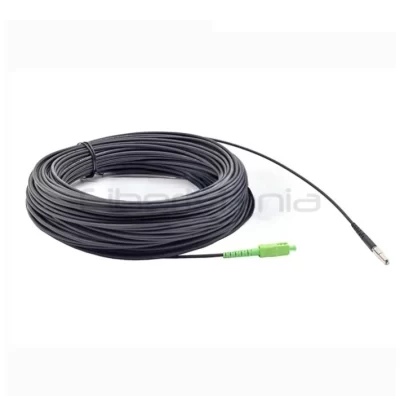 Pushable Bullet Head SC APC FTTH Drop Cable Assembly 100ft Outdoor