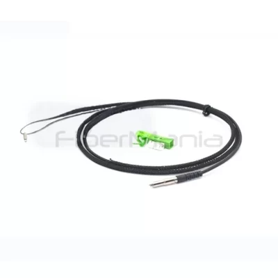 pushable bullet SC APC to SC APC FTTH drop cable armored G657A2 fiber assembly