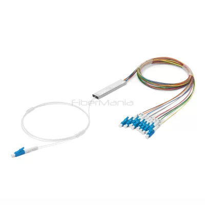 Customized 1x9 Asymmetrical PLC Fiber Splitter LC/UPC Singlemode