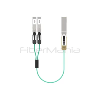 100G QSFP28 to 2×50G QSFP28 active optical breakout cable