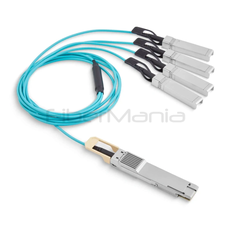 200G QSFP-DD to 4×50G SFP-DD Active Optical Cable (AOC), Armored - Image 3