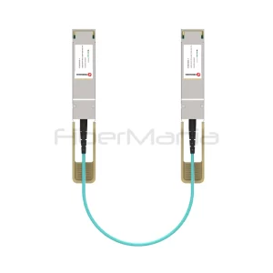 400G QSFP-DD to QSFP-DD active optical cable with 850nm multimode fiber